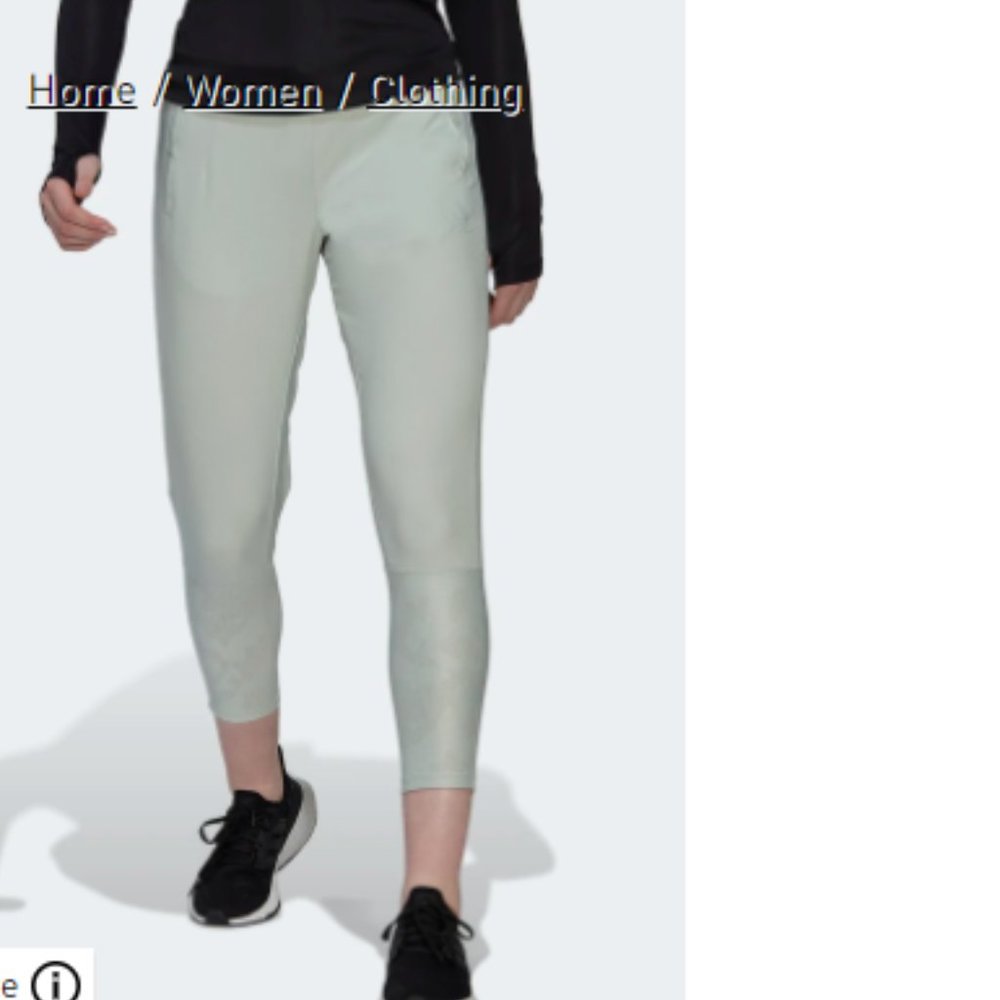 Adidas made to be REmade linen green running pants- for all your athletics